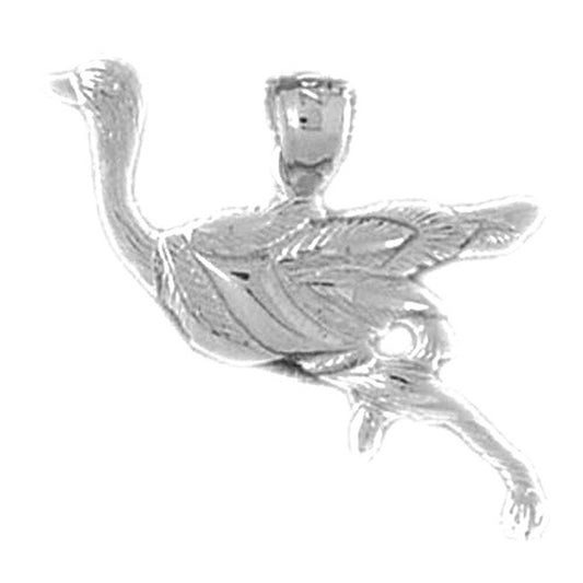 Sterling Silver Ostrich Pendant
