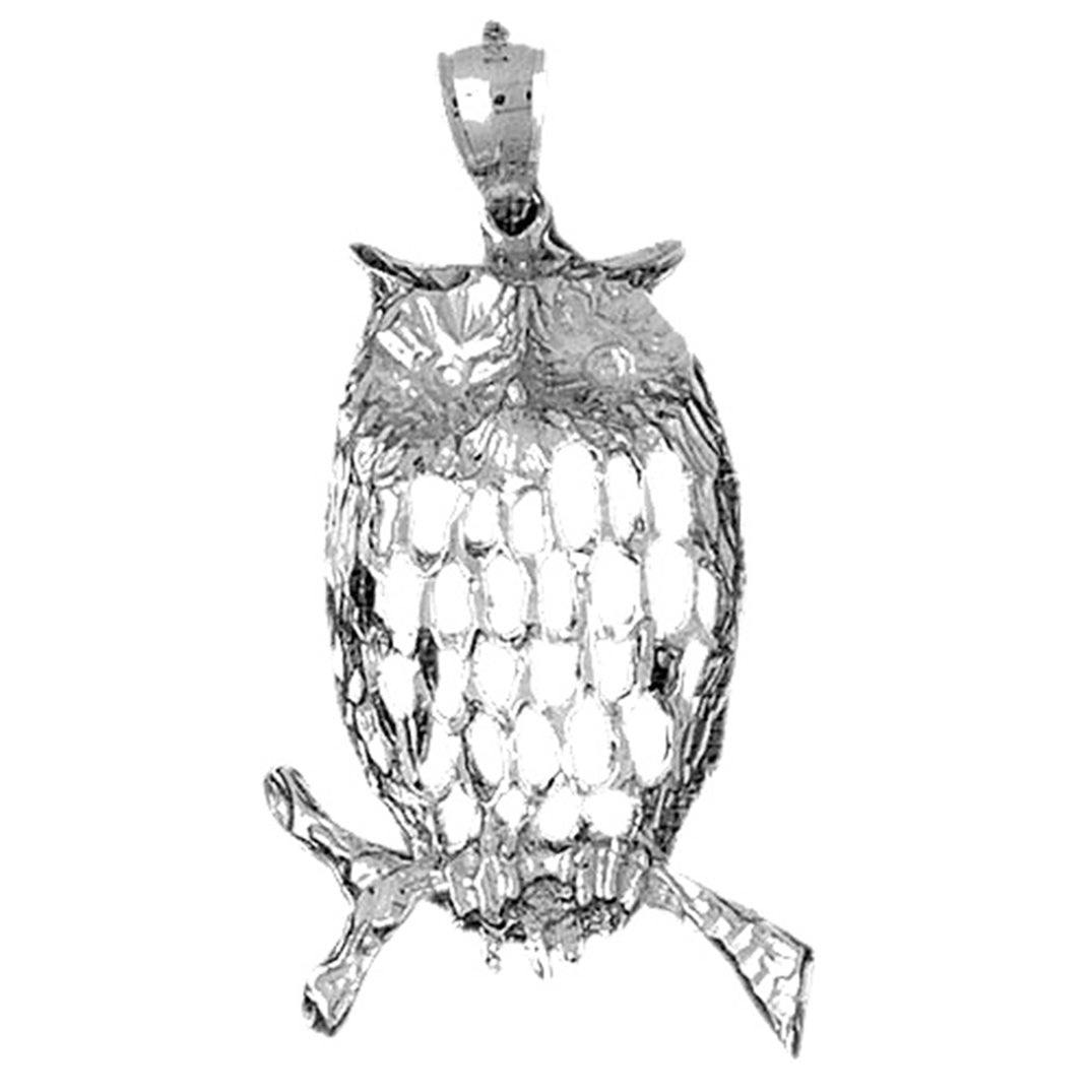 Sterling Silver Owl Pendant