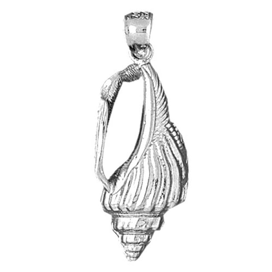 Sterling Silver Conch Shell Pendant