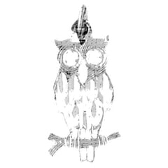 Sterling Silver Owl Pendant