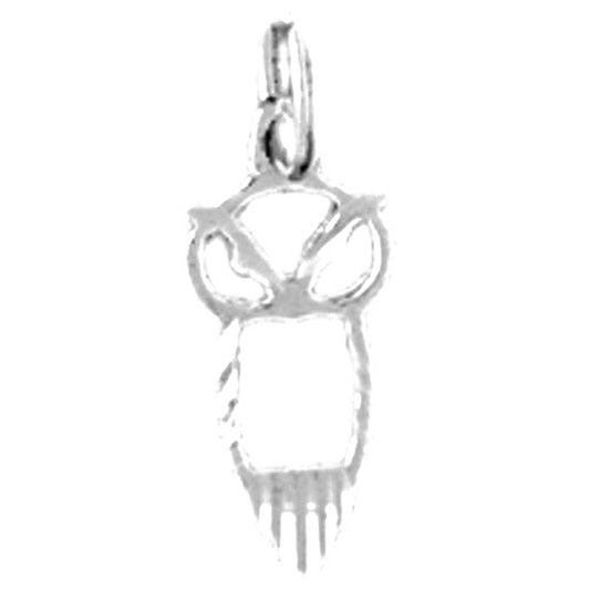 Sterling Silver Owl Pendant