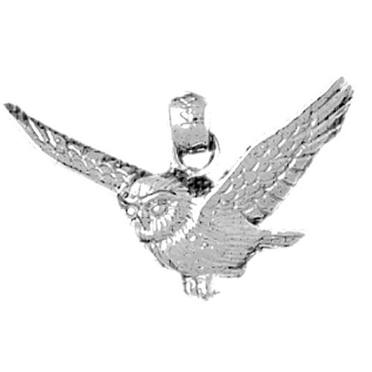 Sterling Silver Owl Pendant