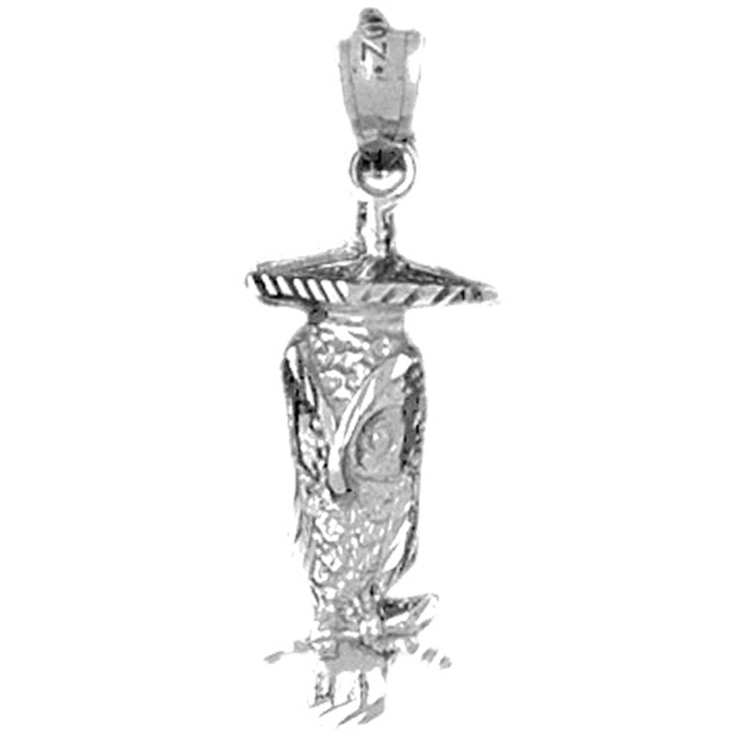 Sterling Silver Owl Pendant