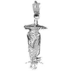 Sterling Silver Owl Pendant