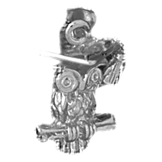 Sterling Silver Owl Pendant