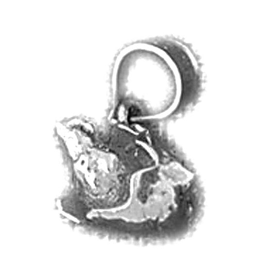 Sterling Silver 3D Duck Pendant