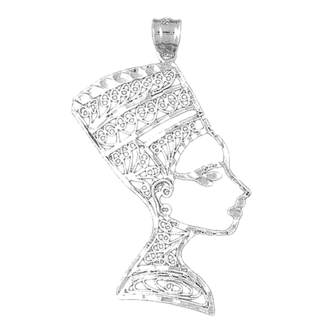 Sterling Silver Nefertiti Pendant