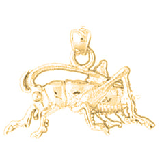 Yellow Gold-plated Silver Bee Pendant