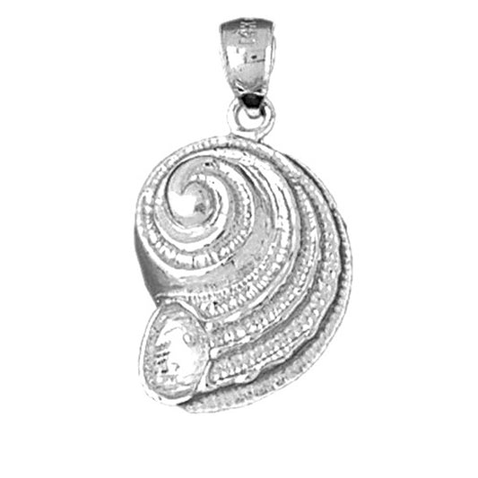 Sterling Silver Nautilis Shell Pendant