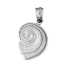 Sterling Silver Nautilis Shell Pendant