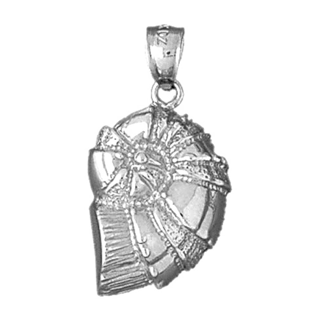 Sterling Silver Nautilis Shell Pendant