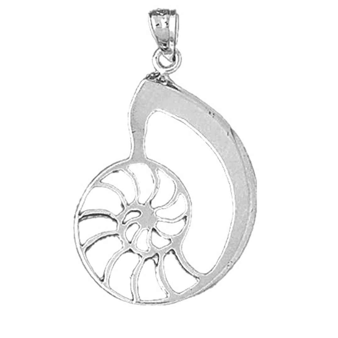Sterling Silver Nautilis Shell Pendant
