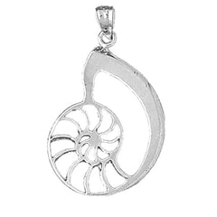 Sterling Silver Nautilis Shell Pendant
