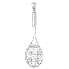 Sterling Silver Tennis Racquets Pendant