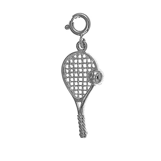 Sterling Silver Tennis Racquets Pendant