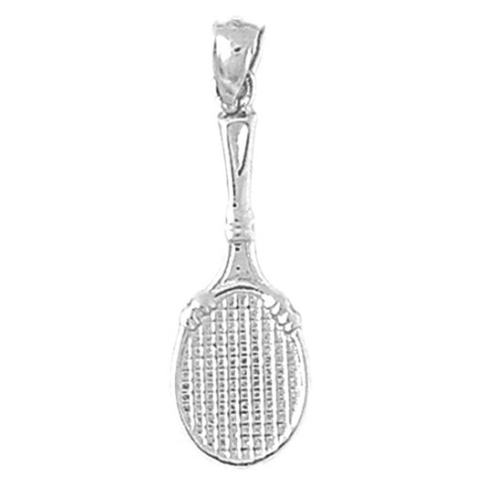 Sterling Silver Tennis Racquets Pendant