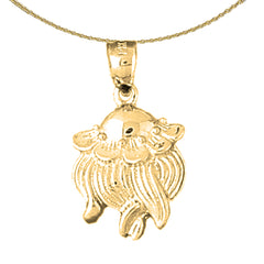 Sterling Silver Octopus Pendant (Rhodium or Yellow Gold-plated)