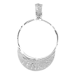 Sterling Silver Tennis Bum Pendant