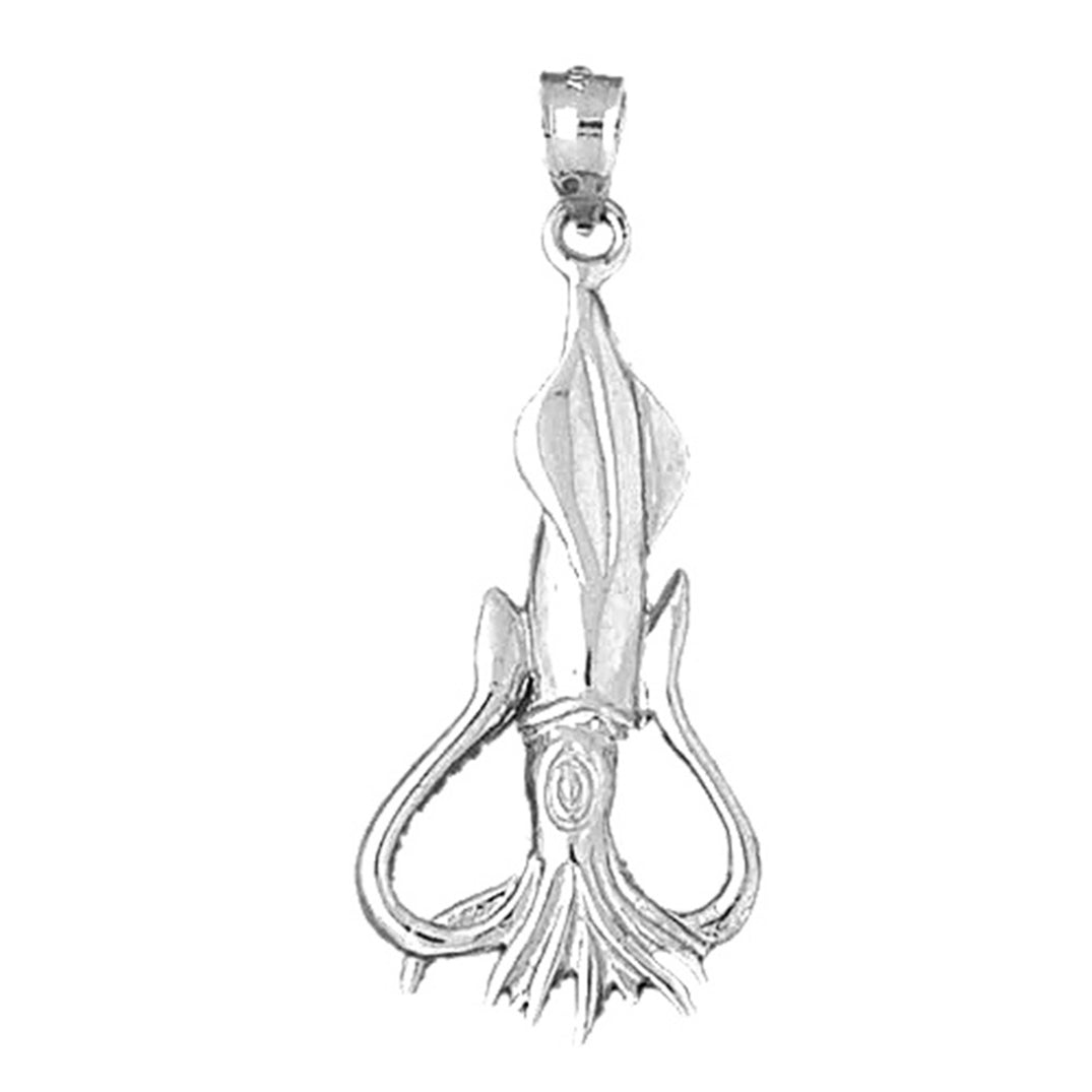 Sterling Silver Octopus Pendant