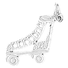 Sterling Silver Roller Skates Pendant