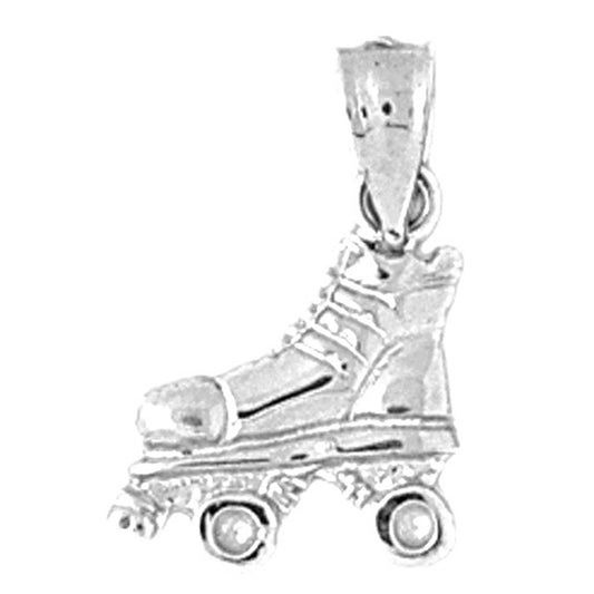 Sterling Silver Roller Skates Pendant
