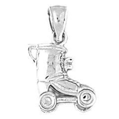 Sterling Silver Roller Skates Pendant