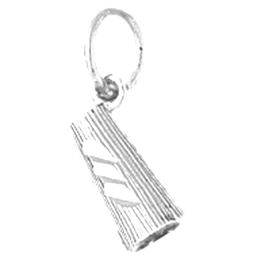 Sterling Silver 3D Megaphone Pendant