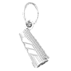 Sterling Silver 3D Megaphone Pendant