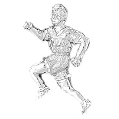 Sterling Silver Runner Pendant