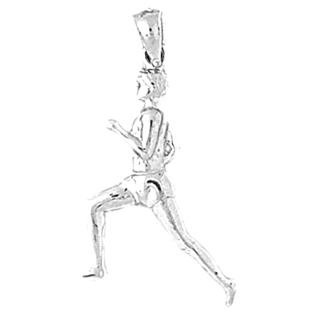 Sterling Silver Runner Pendant