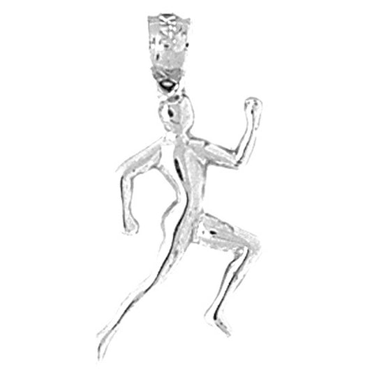 Sterling Silver Runner Pendant
