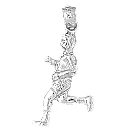 Sterling Silver Runner Pendant