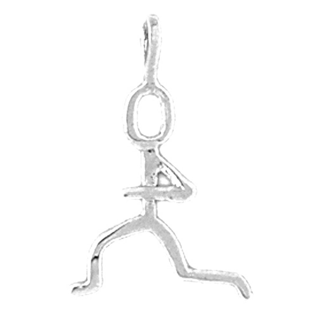 Sterling Silver Runner Pendant