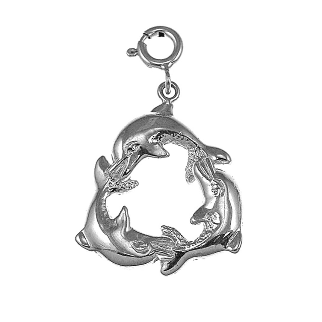 Sterling Silver Dolphin Pendant