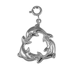Sterling Silver Dolphin Pendant