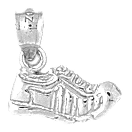 Sterling Silver Tennis Shoes Pendant