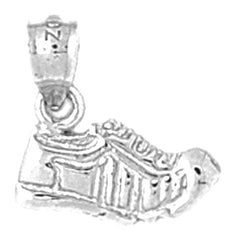 Sterling Silver Tennis Shoes Pendant