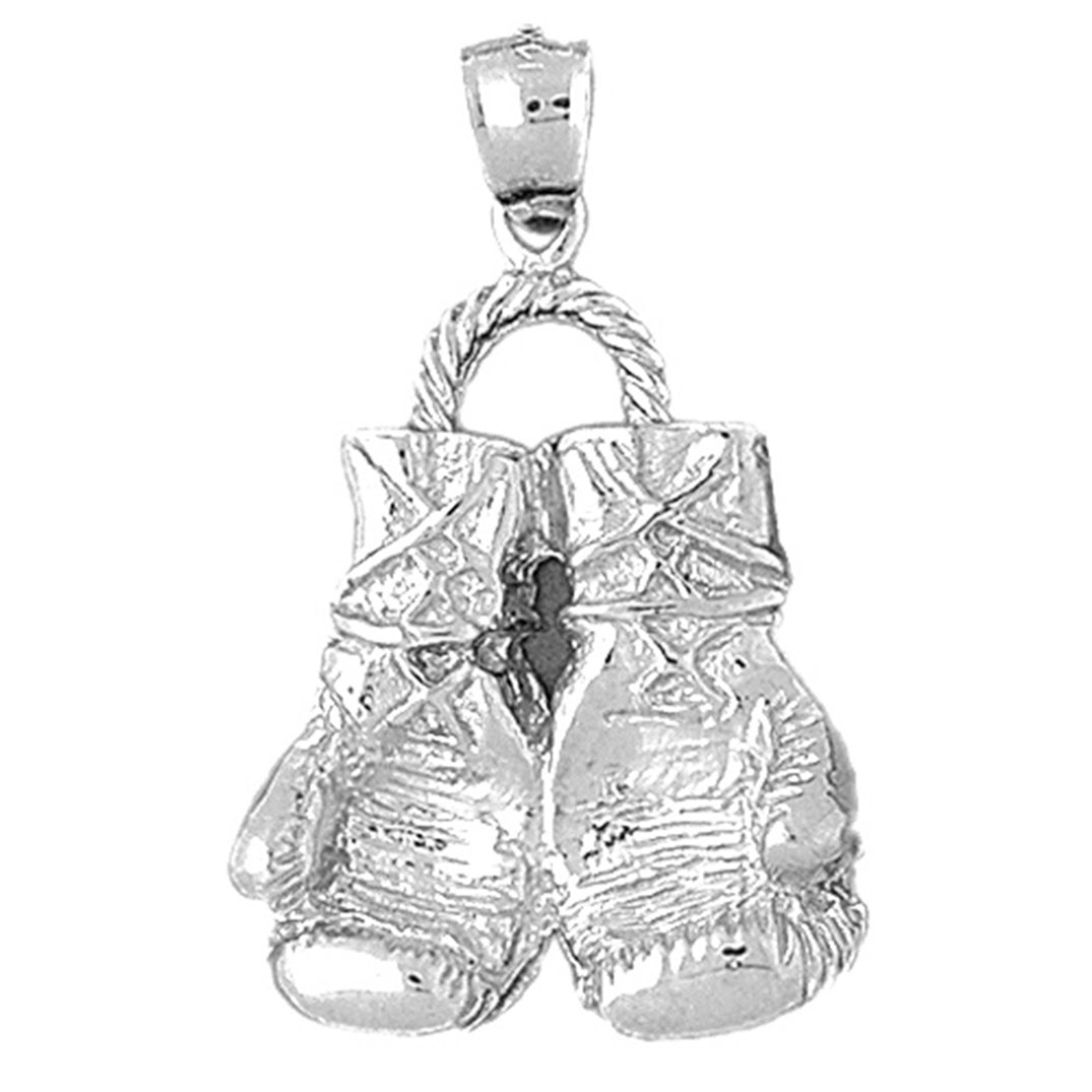 Sterling Silver Boxing Gloves Pendant