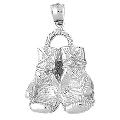 Sterling Silver Boxing Gloves Pendant