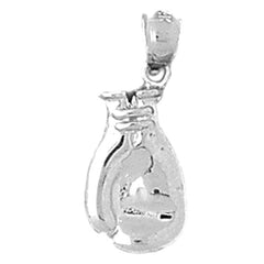 Sterling Silver Boxing Gloves Pendant