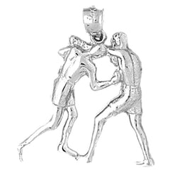 Sterling Silver Boxer Pendant