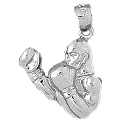 Sterling Silver Boxer Pendant