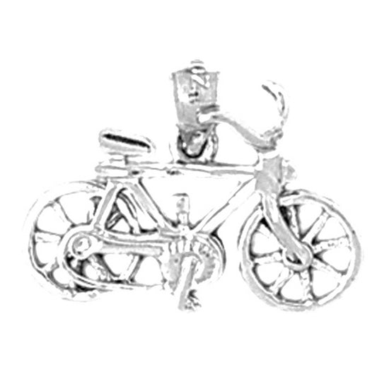 Sterling Silver Bicycle Pendant