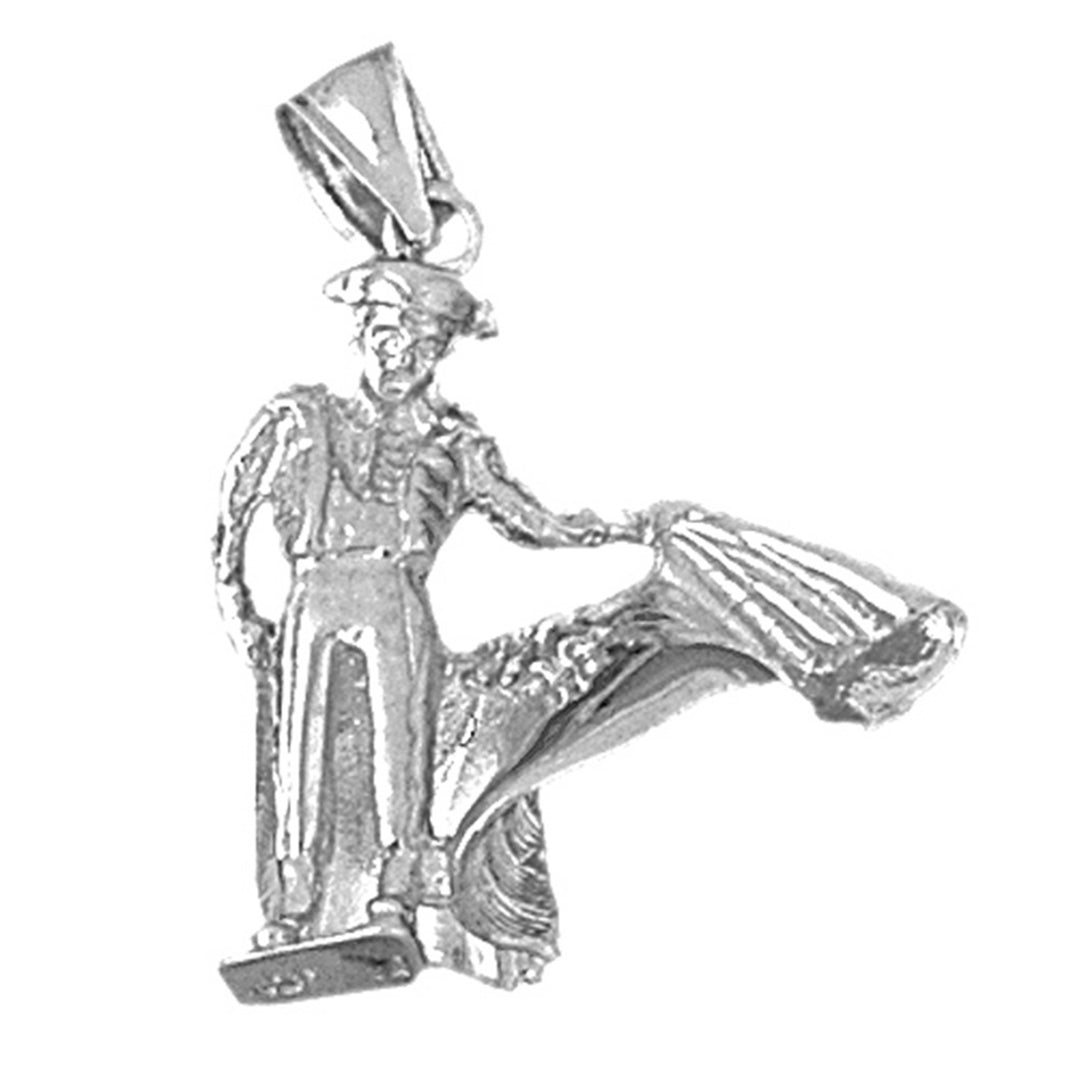 Sterling Silver Matador Pendant