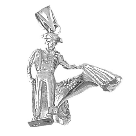 Sterling Silver Matador Pendant