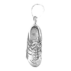 Sterling Silver Tennis Shoes Pendant