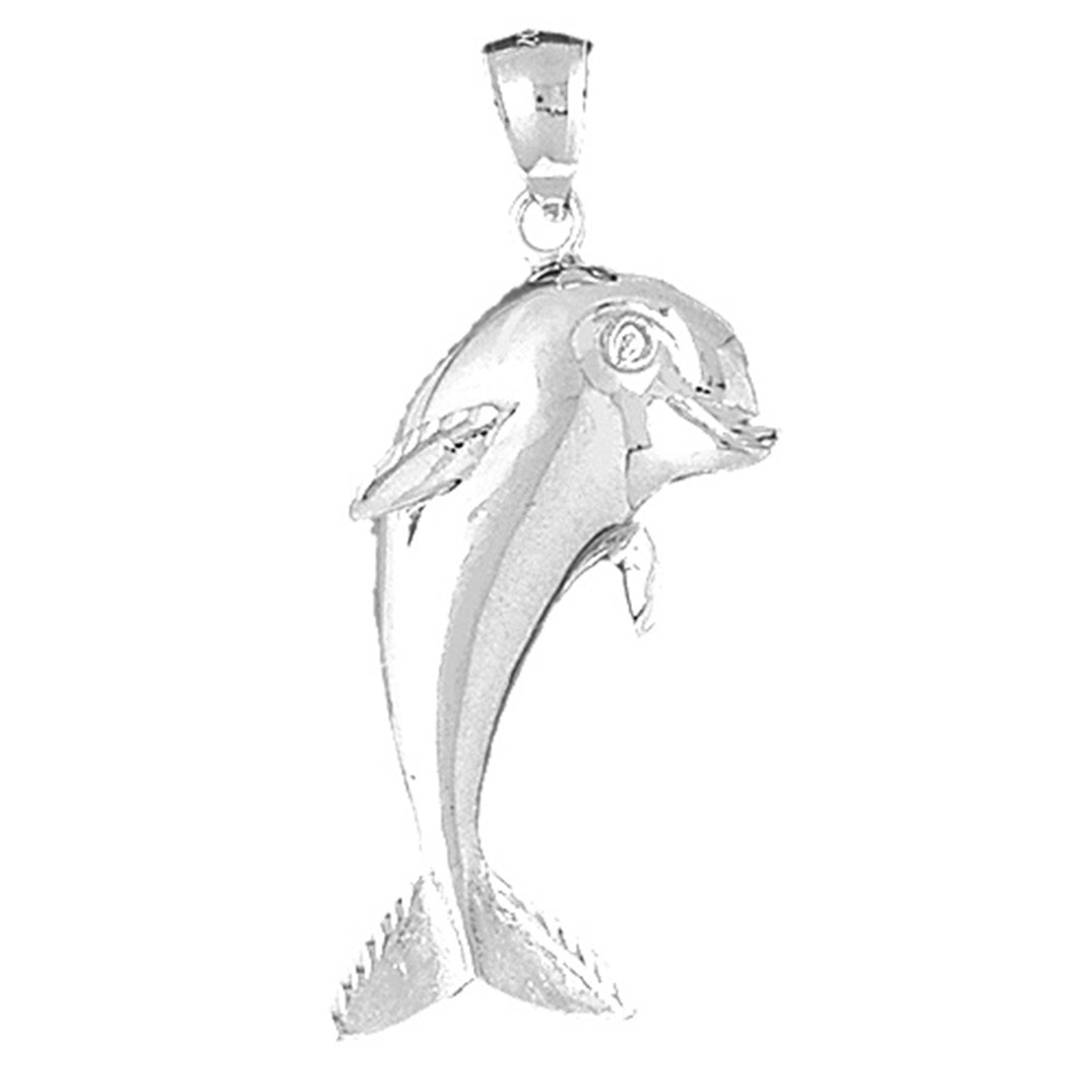Sterling Silver Dolphin Pendant