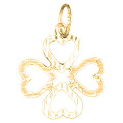 Yellow Gold-plated Silver Valentine Heart Pendant