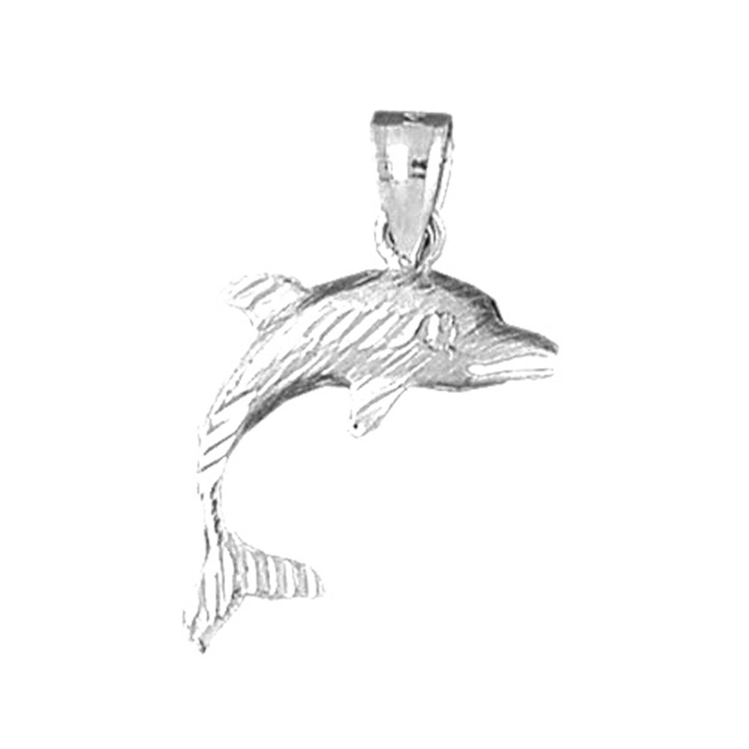 Sterling Silver Dolphin Pendant