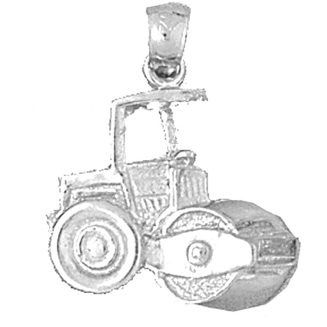 Sterling Silver Steam Roller Pendant
